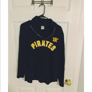 Pink Pirates Half-Zip